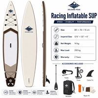 Pack SUP gonflable de tourisme prêt à l'emploi de 12'6 pieds avec accessoires complets