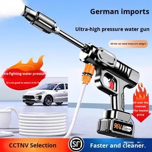 Lave-auto manuel sans fil à haute pression avec batterie au lithium pistolet à eau à usage domestique pour pare-soleil déflecteurs de vent et d'insectes lavage de <span class=keywords><strong>voiture</strong></span> - Product Image 3