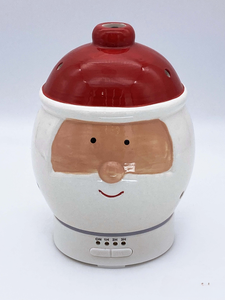 Pengharum Ruangan Natal Keramik Humidifier Desain Manusia Salju Nebulizer Ultrasonik Meja 7 Warna LED Garansi 1 Tahun untuk Rumah Tangga - Product Image 2