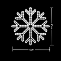 Navidad 2D copo de nieve motivo luz impermeable al aire libre hogar luces LED boda vacaciones lámpara decoración neón cuerda iluminación
