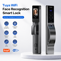 Serrure de porte intelligente LifeLibero Tuya WiFi avec reconnaissance faciale 3D, interphone vidéo, empreinte digitale, mot de passe, carte et déverrouillage par application