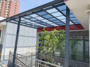 <span class=keywords><strong>Toldo</strong></span> Retráctil Independiente para Patio con Estructura de Aluminio Resistente, Diseño a Prueba de Viento para Reuniones en Jardín al Aire Libre y Sombra para Piscina - Product Image 6