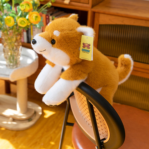 Nuevos juguetes de piel de animales de peluche-Figuras lindas de perro <span class=keywords><strong>Shiba</strong></span> <span class=keywords><strong>Inu</strong></span> para regalos de niños - Product Image 4