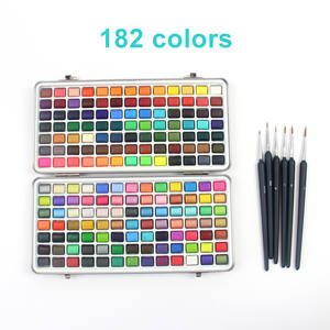 Ensemble de peinture <span class=keywords><strong>gouache</strong></span> aquarelle <span class=keywords><strong>solide</strong></span> en options de 50/72/90/100 points - Product Image 3