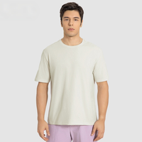 T-shirt de sport à séchage rapide pour hommes, haut décontracté à manches courtes de couleur unie, t-shirt polyvalent pour la course en plein air, la salle de sport et le fitness