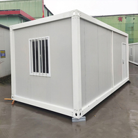 Maison mobile de haute qualité en conteneur de 20 pieds, petite maison mobile en acier, panneaux sandwich, étanche, alimentée à l'énergie solaire, appartement écologique