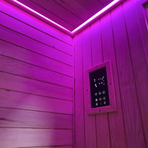 2 شخص مخصص الخشب الجاف والساونا والبخار الرطب الجمع بين غرفة/الجنس ساونا سبا دش البخار المقصورة حمام الأوزون البخار ساونا - Product Image 4