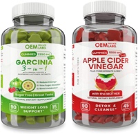 Gummies au vinaigre de cidre de pomme, Gummies au mousse de mer irlandaise, Brûleur de graisse Keto, Extrait de Garcinia Cambogia, OEM