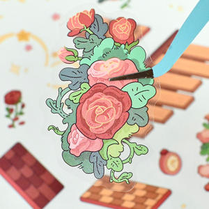 5 hojas por paquete, edición grande 12.0, serie <span class=keywords><strong>El</strong></span> <span class=keywords><strong>Principito</strong></span>, pegatinas de paisaje, pegatinas 3D, pegatinas de escena 2.5D - Product Image 3