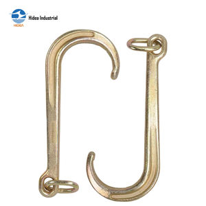 HIDEA <span class=keywords><strong>Crochet</strong></span> en J en acier super allié forgé à froid, trempé, électrogalvanisé, facteur de sécurité <span class=keywords><strong>4</strong></span>:1 avec trou elliptique - Product Image 5