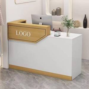 K Hair Salon Furniture Modern Spa Bar Front Office Salon Reception <b>Desk</b> - Product Image 1