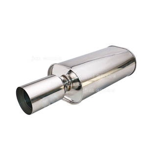 Tubo De Escape Modificado Do Carro 2.5 "a 4" Saída 8.5*6 "Oval Body <span class=keywords><strong>Silencer</strong></span> Universal 304 Aço Inoxidável Exhaust Racing <span class=keywords><strong>Silencer</strong></span> - Product Image 1