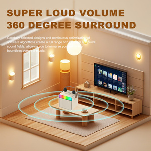 Customized Pro Portable BT Speaker <b>Wireless</b> <b>System</b> with LED Subwoofer for Outdoor Party Singing Entertainment - Product Image 4