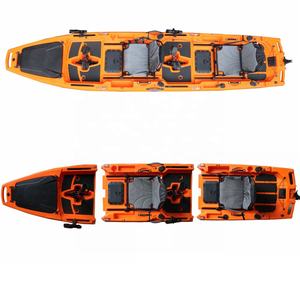 Vicking 2023新产品<span class=keywords><strong>3</strong></span>节14英尺可拆卸一人或两人脚踏钓鱼皮艇流行皮艇中国制造 - Product Image 2