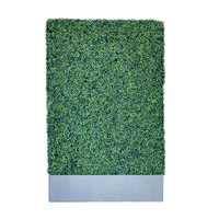 Haie artificielle en buis résistante aux UV, panneaux de haie artificielle en buis, mur végétal artificiel en gazon pour la décoration de jardin