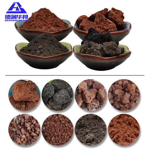 HB Mineral Rich Volcanic Stone Powder Red 200 Mesh for Therapeutic Application Spa Treatment