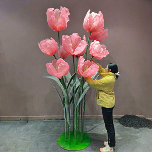 SMOOTH Customize Different Color Design Fabric Material Big Giant <b>Flower</b> for Decoration - Product Image 1