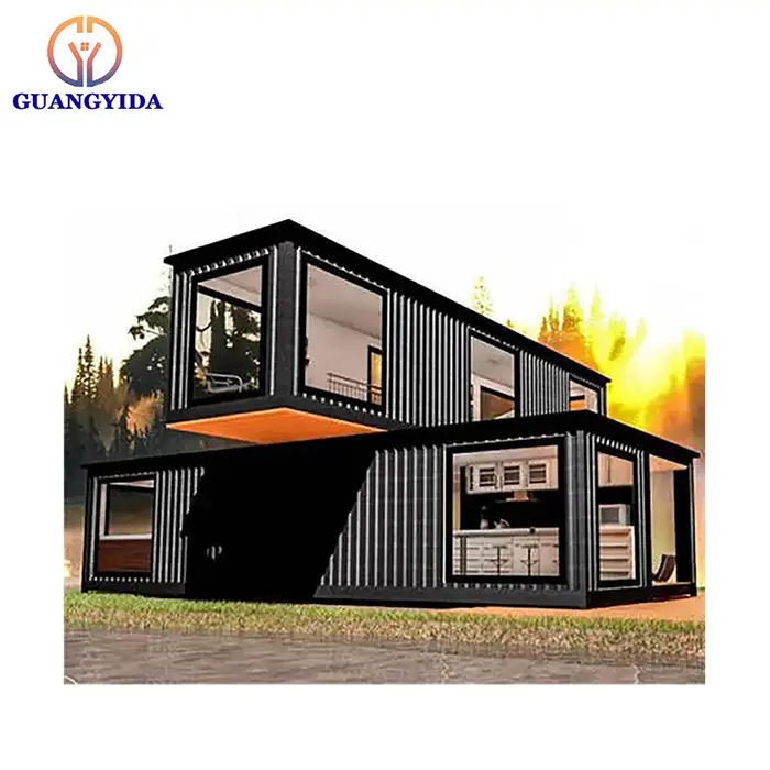 Structure en acier modulaire Portable, pré-assemblée, installation rapide, construction de maison