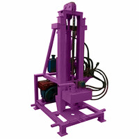 Plateforme de forage de puits d'eau légère de 120 mètres, machine de forage hydraulique portable pour puits d'eau