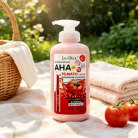 Lotion corporelle éclaircissante et hydratante à la tomate AHA, best-seller, riche en vitamines et en nicotinamide, 500 ml