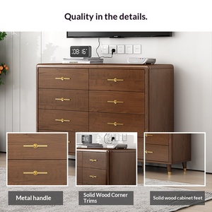 Lxyx Cómoda Extensible de Madera Maciza Estilo Chino, Hecha a Mano, de Gran Capacidad, para Dormitorio o Sala de Estar - Product Image 4