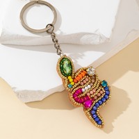Porte-clés de sac et breloques de sac serpentines colorées, ajourées et légères, bijoux fantaisie pour séances photo