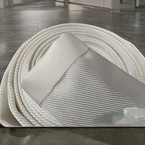 Tuyau de lutte contre l'incendie blanc à haute pression de 16 barres, tube de 3 pouces d'épaisseur en toile polyester PVC - Product Image 2