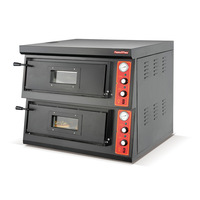 Nouveau four à sole électrique et à gaz pour boulangerie commerciale, en acier inoxydable, avec contrôle automatique double température