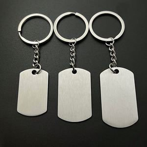 Colgante con Forma de Espejo, Llavero de Acero Inoxidable, Logotipo Grabado con Láser, Material en Blanco para Impresión, Regalo Promocional - Product Image 1