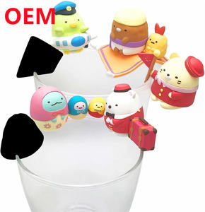 <span class=keywords><strong>PVC</strong></span>-Spielzeug fertigen benutzer definierte 3D Mini Cartoon Kunststoff Miniatur figuren für Cup OEM <span class=keywords><strong>Soft</strong></span> Vinyl Figur Spielzeug benutzer definierte Mini-Figuren - Product Image 1