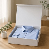 Boîte cadeau magnétique pliable en carton blanc mat B4, emballage plat, vente en gros, livraison directe d'usine pour la vente au détail et les cadeaux