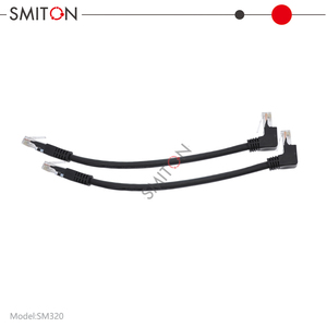 Câble <span class=keywords><strong>Ethernet</strong></span> à angle droit Rj45 Cat5 de réseau de LAN de <span class=keywords><strong>coude</strong></span> de forme de L de 90 degrés - Product Image 4