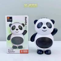 Haut-parleur X-906 au design mignon de panda, design mignon d'astronaute, lumière LED RVB, haut-parleur portable à basses actives, haut-parleur moins cher, radio FM/TF/USB, cadeau