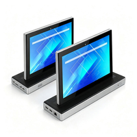Tablette PC Android 13 à double écran tactile de 10,1 pouces, 2 Go + 32 Go, avec batterie POE en option, affichage numérique