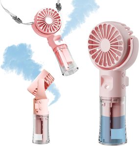 Humidifying Portable Small Fan Outdoor Summer Heat Elimination Handheld <b>Spray</b> Fan Mini Charging Handheld Fan - Product Image 3