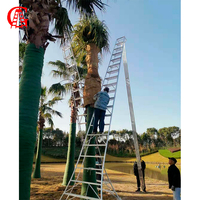 Trípode de aluminio ajustable para jardín, escalera de recolección de huerto, para fruta