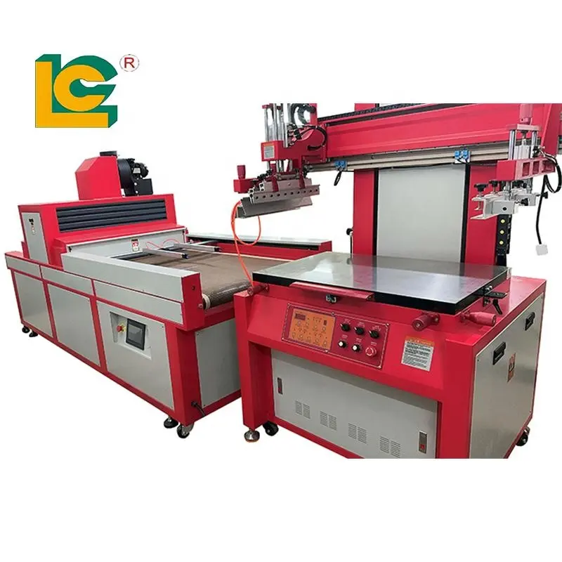 Fully Automatic Silk Screen Printing Machine for Flat Plane Products with UV Drying Machine For Paper PVC Sheet PVC
