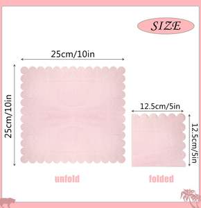 ผ้าเช็ดปากทรงหอยเชลล์สำหรับงานแต่งงานแบบใช้แล้วทิ้งสุดหรูมีโลโก้ออกแบบได้ตามต้องการ - Product Image 4