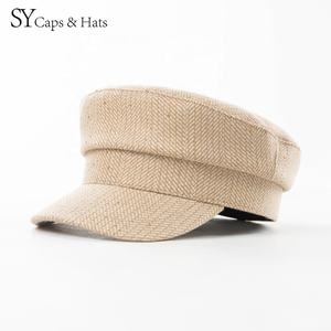 Casquette bretonne traditionnelle en tissu <span class=keywords><strong>de</strong></span> laine Casquette <span class=keywords><strong>de</strong></span> <span class=keywords><strong>marin</strong></span> Casquette <span class=keywords><strong>de</strong></span> capitaines Logo personnalisé disponible - Product Image 1