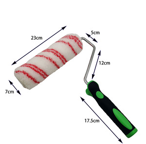 Pennello a rullo decorativo da <span class=keywords><strong>9</strong></span> pollici in stile a righe rosse di alta qualità - Product Image 6