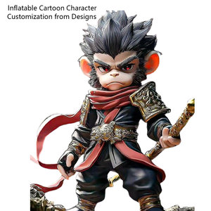 Hecho a mano personalizado negro mito Wukong Mono para rey inflable publicidad mascota personaje de dibujos animados personaje inflable - Product Image 3