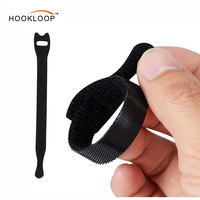 Attaches de câbles en nylon personnalisées pour la gestion des câbles, réutilisables, auto-adhésives, organisateur de câbles, sangles à crochets et boucles multicolores