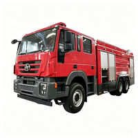Véhicule de lutte contre les incendies à poudre sèche diesel Hongyan 6X4 avec une capacité de réservoir de plus de 10 000 L pour les incendies d'urgence dans les centrales électriques et les champs pétrolifères