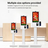 Kioscos de Pago para Autoservicio, Kiosco de Pie con Pantalla Táctil, Terminal de Pago para Pedidos, Opcional de Sobremesa HSK-TW21
