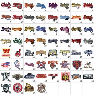 Écussons Brodés Faits Main Thermocollants LOGO d'Équipe de Football Américain de la Ligue des Champions et d'Équipe de Baseball, Écussons d'Applique Sportifs - Product Image 2