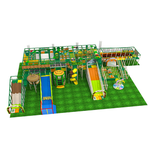 Parque de aventuras a bajo precio más vendido, serie forestal, equipo de patio interior para niños, Castillo travieso, trampolín, diversión - Product Image 3