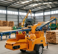 Broyeur de bois professionnel avec limite de branche de 250 mm et fonctionnement fluide pour la gestion des terres