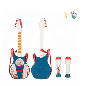 Giocattoli educativi per bambini strumento Musicale giocattolo chitarra elettrica con microfono