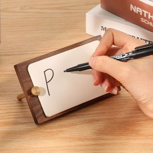 High-Quality Luxury Walnut Business Card Holder Brass Accent <b>Desk</b> Organizer for Executive Office Home Coffee Decoration - Product Image 3