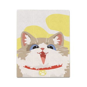 Kitty Shape Cardboard cat Scratching Board Vertical <strong>Wall</strong> Mounted Puzzle Cat Scratching Mat for <strong>Pet</strong> - Product Image 6